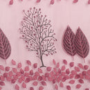 Floral Pattern Window Door Balcony Drape Curtain Home Office Decor Dark Purple