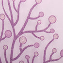 Floral Pattern Window Door Balcony Drape Curtain Home Office Decor Purple