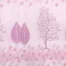 Floral Pattern Window Door Balcony Drape Curtain Home Office Decor Purple