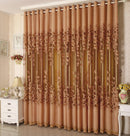 Morning Glory Pattern Window Door Balcony Curtain Home Office Decor Coffee