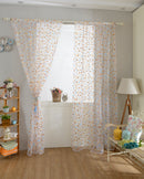 Colourful Dot Pattern Window Door Balcony Curtain Home Office Decor Coffee