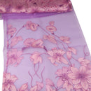 1Pc 100x250cm Morning Glory Bedroom Window Voile Cortina Jacquard Curtain Drape Purple