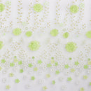 Generic Daisy Flower Pattern Voile Tulle Door Window Curtains Sheer Panel Drapes Green 200x100cm