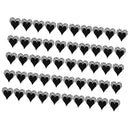 50x Heart Wine Glass Place Card Wedding Baby Shower Party Decor Black
