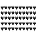 50x Heart Wine Glass Place Card Wedding Baby Shower Party Decor Black