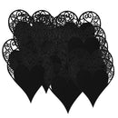 50x Heart Wine Glass Place Card Wedding Baby Shower Party Decor Black