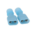 20pcs Fully Insulated Electrical Female Spade Wire Connector Terminals Blue