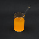 4pcs 20cm Straight Glass Drinking Straw Sucking Tube + 1pc Cleaning Brush