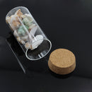 Glass Jar Sealed Can Treat Tea Storage Bottle With Wooden Cork Kitchen Decor