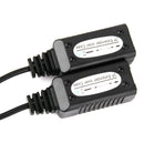 2Pcs CCTV BNC Female to RJ45 Female IP Extender Over Coax Balun Transceiver