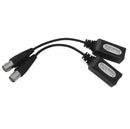 2Pcs CCTV BNC Female to RJ45 Female IP Extender Over Coax Balun Transceiver