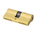 65MM 27.5/10/27.5 Brass Brushed Key Cylinder Door Lock Barrel with 8 keys