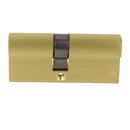 70MM 27.5/10/32.5 Brass Brushed Key Cylinder Door Lock Barrel with 8 keys