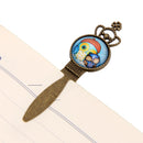 Antique Crown Frame Mother and Baby Owl Metal Clip Bookmark Reading Marker