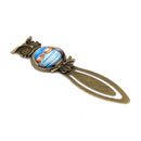 Antique Style Fat Owl Pattern Metal Clip Bookmark Marker Reading Gift