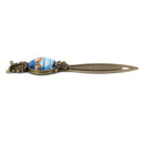 Antique Style Fat Owl Pattern Metal Clip Bookmark Marker Reading Gift