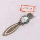 Antique Style White Rabbit Pattern Metal Clip Bookmark Marker Gift