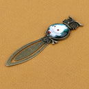 Antique Style White Rabbit Pattern Metal Clip Bookmark Marker Gift