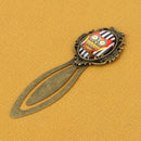 Retro Ducument Bookmark Reading Marker Stationery Metal Clip Owl Cage