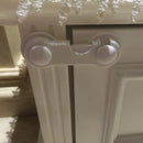 2Pcs Child Safety Cabinet Lock Cupboard Corner Baby Kids Safe Drawer Latch