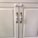 2Pcs Child Safety Cabinet Lock Cupboard Corner Baby Kids Safe Drawer Latch