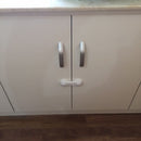 2Pcs Child Safety Cabinet Lock Cupboard Corner Baby Kids Safe Drawer Latch