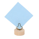 Pear Clip Photo Holder Picture Card Note Memo Display Wood Base Standing DIY