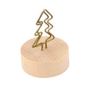 Tree Clip Photo Holder Picture Card Note Memo Display Wood Base Standing DIY