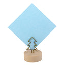 Tree Clip Photo Holder Picture Card Note Memo Display Wood Base Standing DIY