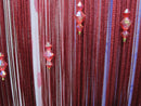 Acrylic Crystal Beads Curtain Window Door Passage Divider Decor Wine Red