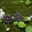10pcs Miniature Dollhouse Resin Rudders Fairy Garden Landscape Decor