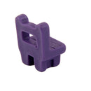 10pcs Miniature Dollhouse Purple Chair Fairy Garden Landscape Decor