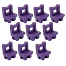 10pcs Miniature Dollhouse Purple Chair Fairy Garden Landscape Decor