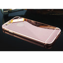Luxury Ultra-thin Mirror Case Skin for iPhone 6s Plus Rose Gold Color