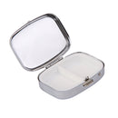 Couples Cats Pill Storage Box Container with Internal Mirror