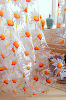 250x100cm Sunflower Voile Window Treatment Curtain Sheer Panel Tulle Divider