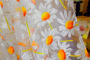 1x2M Sunflower Voile Window Burnt-Out Curtain Sheer Panel Balcony Divider