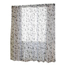Butterfly Shape Scarf Sheer Voile Home Window DIY Curtain Drape Valance Black 1x2M Room Decor