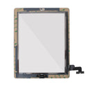 Touch Screen Digitizer Assembly w/ Home Button Adhesive for iPad 2 White