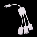 3in 1 Micro USB Power Charging OTG Hub Cable Adapter for Samsung S4 S3