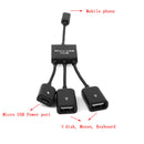 3in 1 Micro USB Power Charging OTG Hub Cable Adapter for Samsung S4 S3
