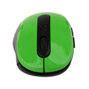 Universal 2.4GHZ Wireless Optical Mouse with Micro Receiver for Computer Green
