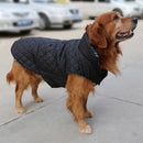 Pet Dog Waterproof Reversible Plaid Jacket Coat Winter Clothes Green XL