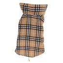 Pet Dog Waterproof Reversible Plaid Jacket Coat Winter Clothes Beige L