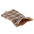 Pet Dog Waterproof Reversible Plaid Jacket Coat Winter Clothes Beige L