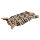 Pet Dog Waterproof Reversible Plaid Jacket Coat Winter Clothes Beige L