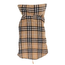 Pet Dog Waterproof Reversible Plaid Jacket Coat Winter Clothes Beige XL