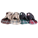 Pet Dog Waterproof Reversible Plaid Jacket Coat Winter Clothes Brown XL