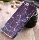 Purple Marble Grain Hard Back Case Cover Shell For iPhone 6 / 6s