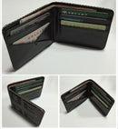 Car Racing Bride Wallet Credit and Business cards Holder Pocket Black Gray